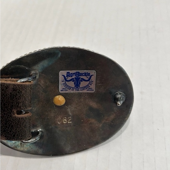 National Western Stockshow Rodeo Horse Show Men's Size 40 Belt 2008 Buckle Black - Picture 5 of 6